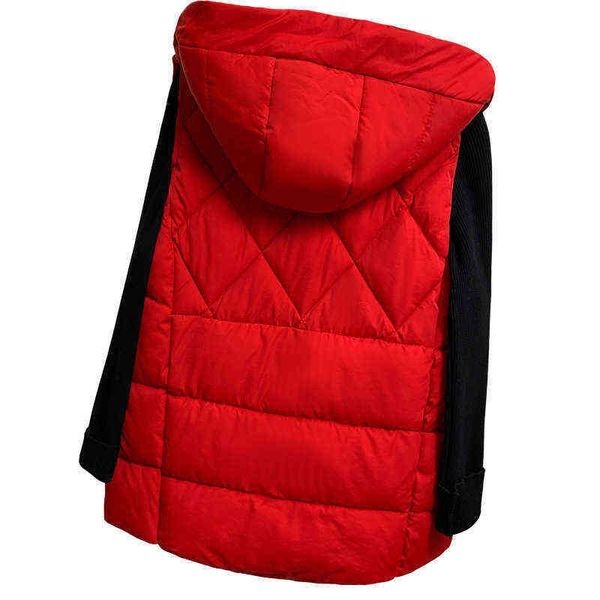 

2021 vest short student urban leisure korean cardigan hooded cotton, Black;white