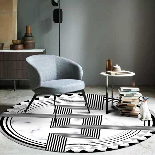 

carpets round modern black and white geometric imitation marble carpet living room bedroom large area rugs beside sofa table mat