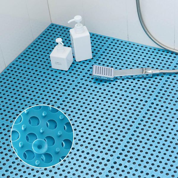

bath mats 30cm silicon kitchen shower toilet water-proof mat bathroom non-slip splicing floor pad