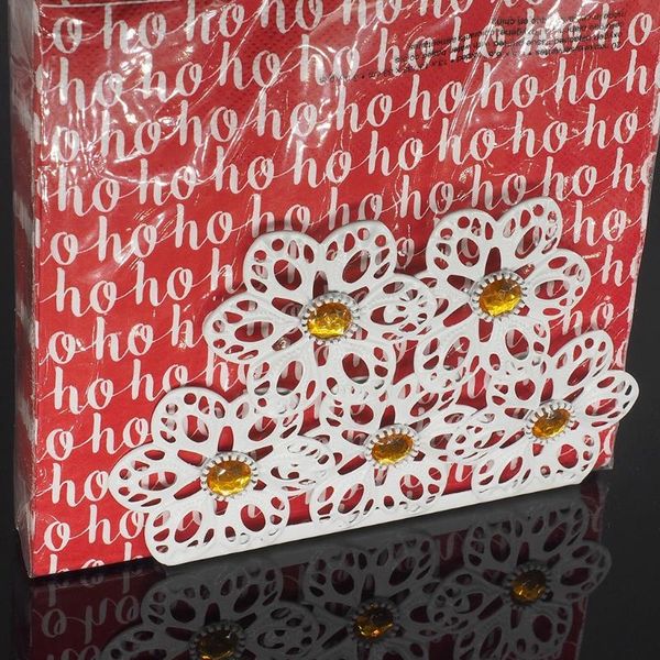 

hooks & rails metal napkin holder paper dispenser tissue rack home party dining table decor