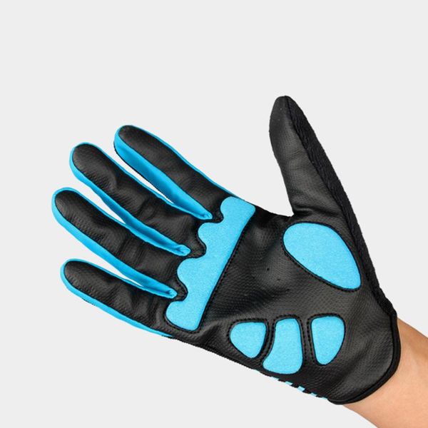 

ski gloves motorbike anti-slip microfiber full cover screen touch for hiking camping cycling fishing - size m(black an