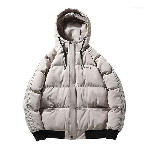 

men's down & parkas autumn winter hooded coat casual long sleeve solid jacket outdoor warm clothing jaqueta masculino chaqueta ho, Black