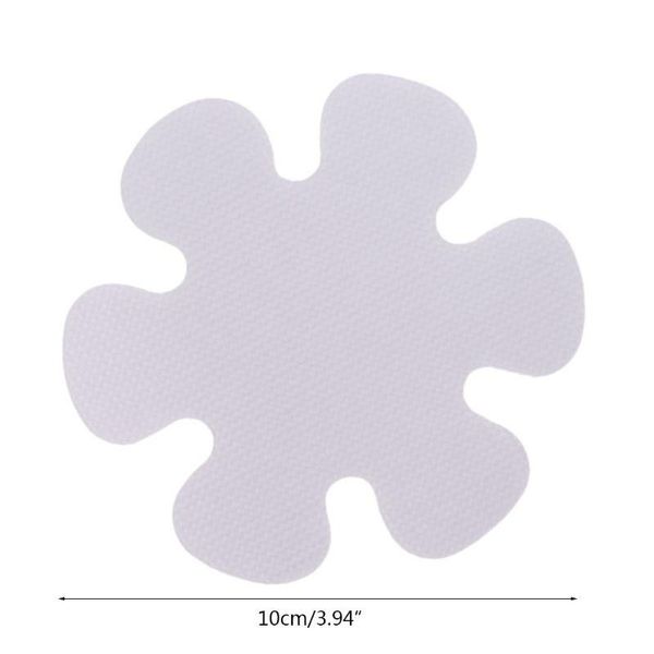 

bath mats 20pcs anti slip flower shape peva non-slip decals safety flooring tub shower grip stickers 10cm