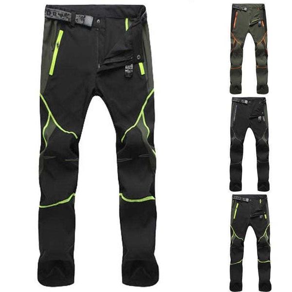 

sneldrogende outdoor kleur stiksels bergbeklimmen pantalones kleding winddicht broek voor mannen, Black