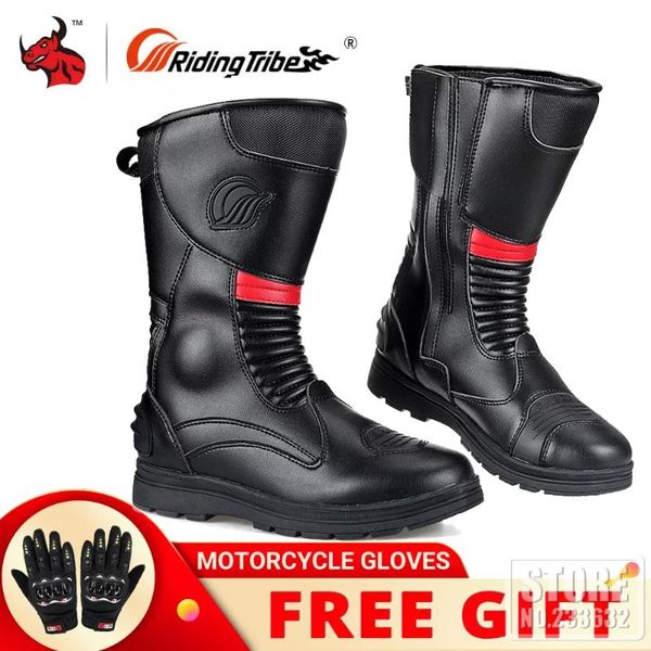 

motorcycle footwear pro-biker waterproof boots long high ankle riding protective shoes moto motorbike rider biker all season boot