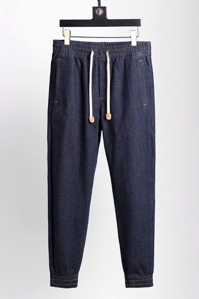 

men's pants autumn and winter 2021 products show jeans knitted wechat, Black