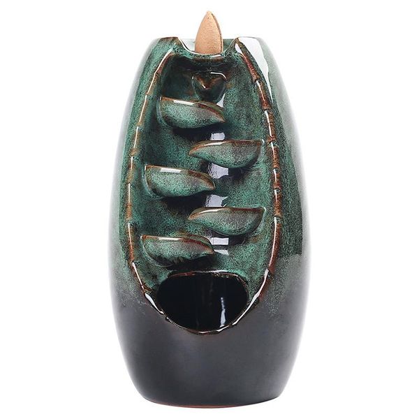 

fragrance lamps incense burner ceramic backflow creative home decor dragon holder censer + 50pcs incens