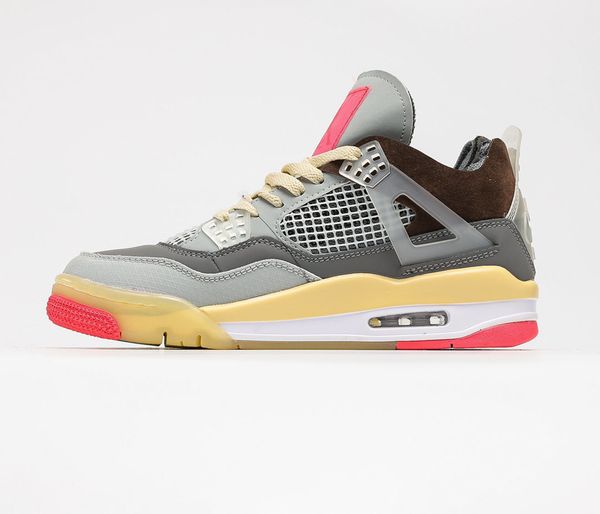 

basketball shoes 4s high school students men's dunk grey red brown running fitness women's trainer sneakers size 36-46