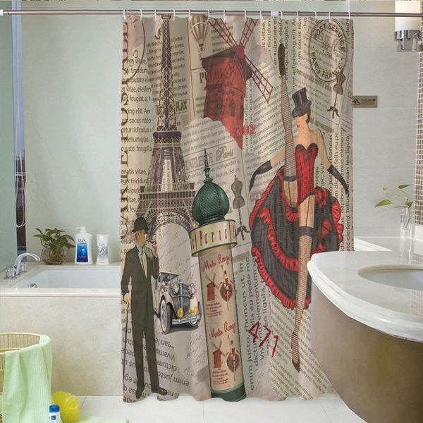 

flower pattern shower curtain waterproof polyester fabric multiple sizes 3d printed bath products bathroom decor with 12 hooks curtains