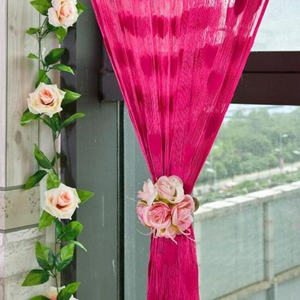 

curtain & drapes heart line tassel string curtains patio net fringe door for living room home decor