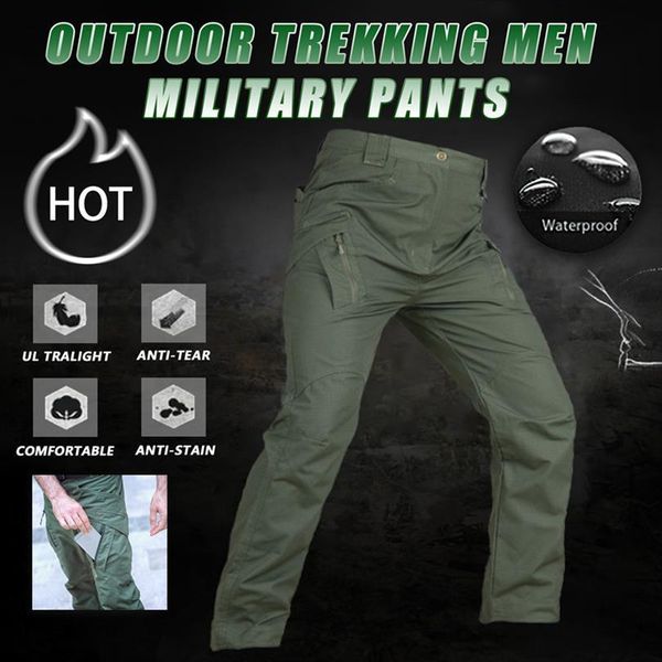 

casual cargo elastic outdoor hiking women pant trekking army tactical sweatpants camouflage military multi pocket trousers s 5xl, Black