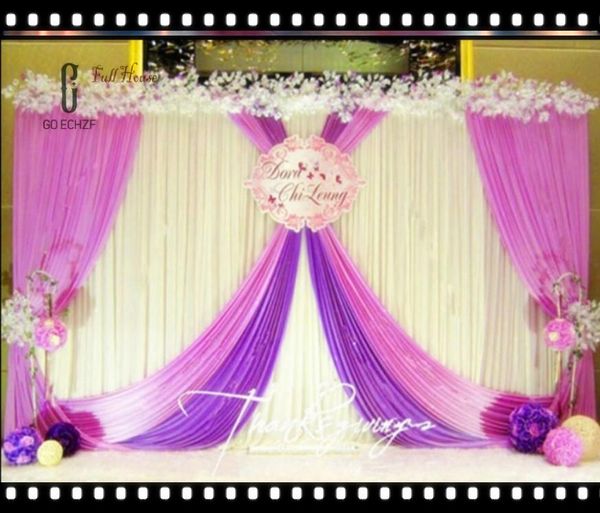 

party decoration stage background wedding backdrop curtain beautiful decorations 6m*3m scene supplies