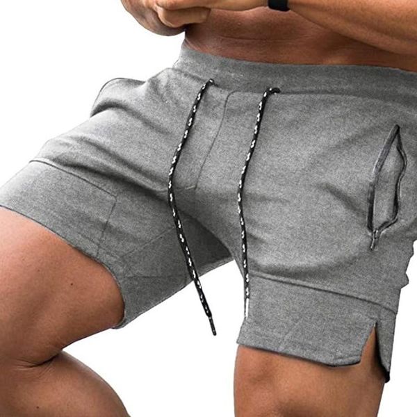 

summer men sporting shorts joggers casual gyms cotton bodybuilding sweatpants fashion embroidery brand men's clothing, White;black