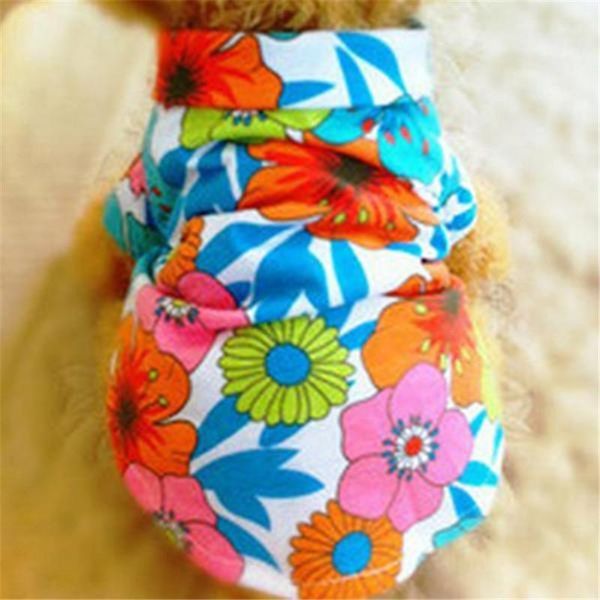 

dog apparel summer beach vest short sleeve pet clothes floral t shirt hawaiian