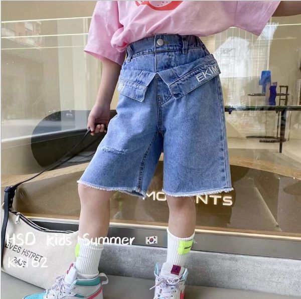 

wholesale girls denim pants fashion summer spring jean 4-9t a948 jeans, Blue