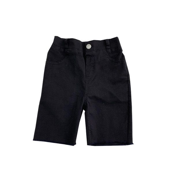 

summer children's pants korean clothing girls cotton loose five-point shorts, Black