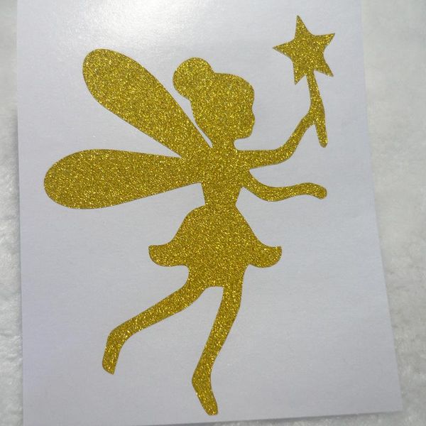 

fairy gold glitter sticker label wall decal for envelope seals gift wrap