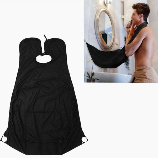 

aprons 1pc multifunctional beard shaving apron with suction cup bib trimmer razor holder bathroom