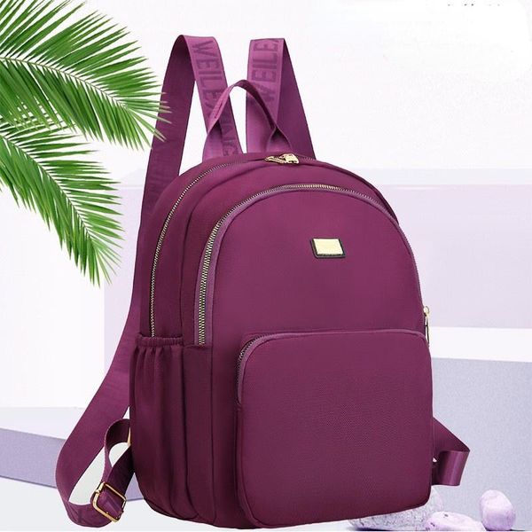 

school bags women's korean fashion travel nylon backpack large capacity student schoolbag traveling middle-aged back pack