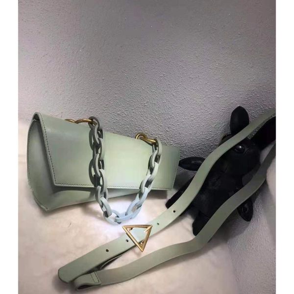 

evening bags cow leather baguette crossbody real shoulder irregular shape chain