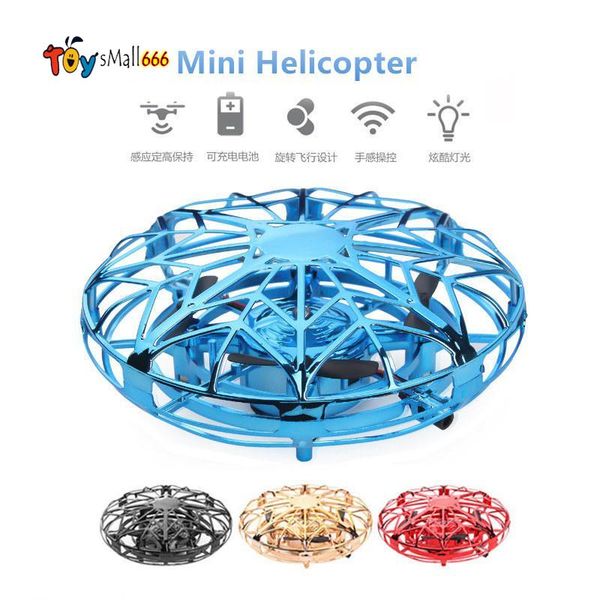 

ufo hand sensing aircraft toys mini helicopter rc ufo dron quadcopter electric induction flying ball plane outdoor sport for children adults