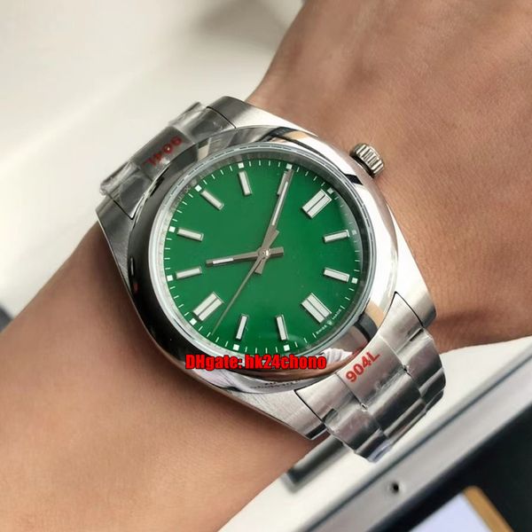 

7 styles watches gdf 904l 124300 41mm miyota 8215 automatic mens watch sapphire green dial stainless steel bracelet gents wristwatches, Slivery;brown