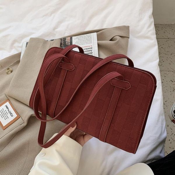 

evening bags vintage square armpit bag 2021 fashion pu leather women's designer handbag capacity travel shoulder