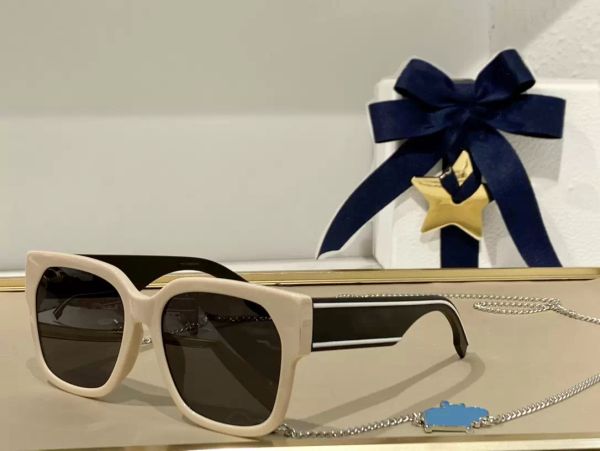 

womens sunglasses for women and men summer style 1d1f anti-ultraviolet retro plate square full frame fashion eyeglasses random box, White;black