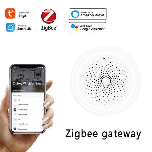 

smart home control tuya zigbee bridge gateway hub remote devices via life app works with alexa