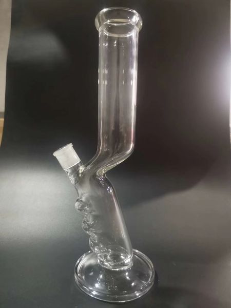 Vintage New G Spot 14inch 5mm de vidro reto Bong tubulação de água de cachimbo de água com tigela para fumar