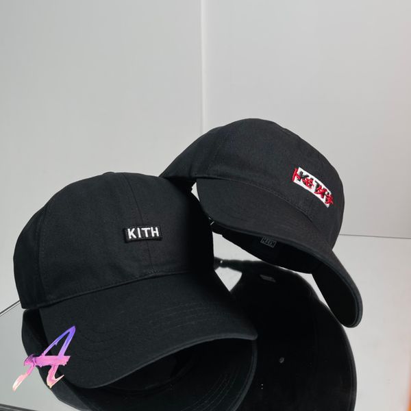 

kith baseball cap men women high fold line embroidery applique caps couple hat, Blue;gray