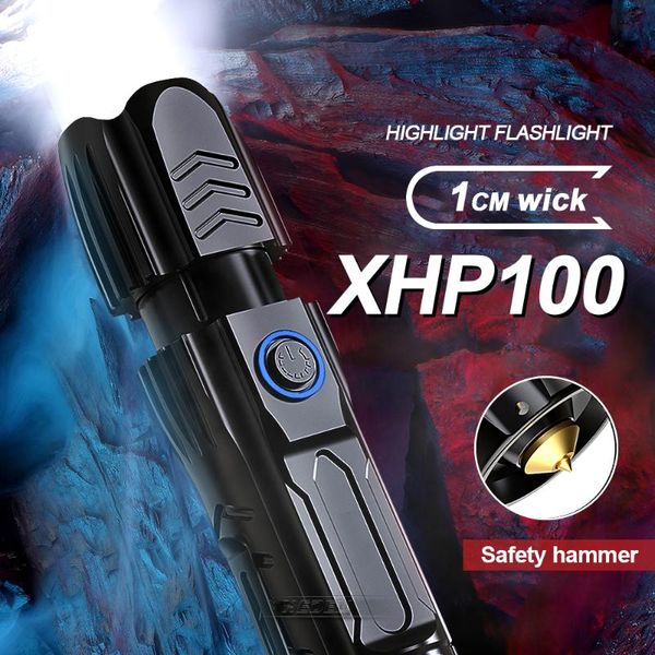 

flashlights torches powerful led torch xhp100 usb tactical flash light xhp90.2 rechargeable work lamp camping lantern 18650 26650