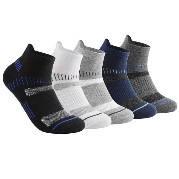 

2021 new men ankle sos10 pair cotton athletic cushioned breathable casual sports sos male short sos size38-48, Black