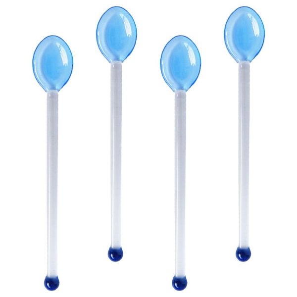 

spoons 4 pcs creative glass coffee dessert scoop cake for home cafe