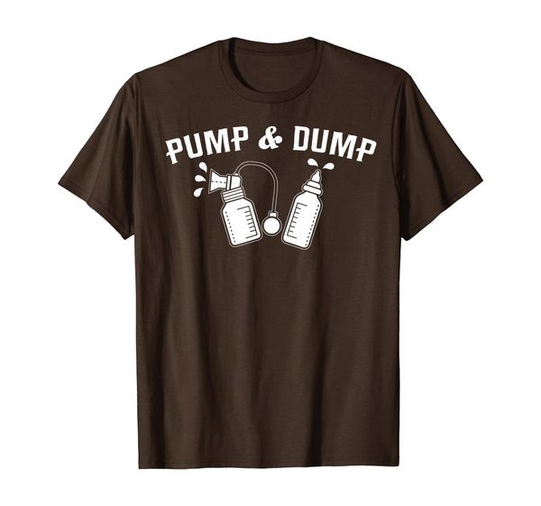 

pump dump funny breastfeeding and drinking tshirt, White;black