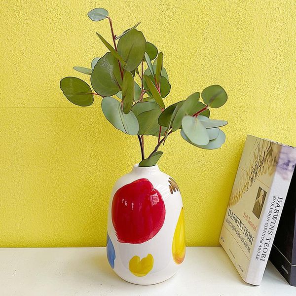 

vases nordic ins minimalism home decor small vase ceramic for decoration coffee table dried flower dining decorative