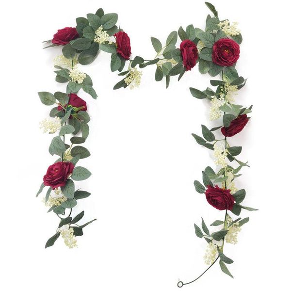 

decorative flowers & wreaths artificial garland flower wedding party fake vine home garden balcony silk decoration