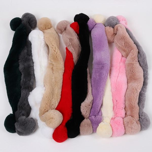 

scarves women real fur scarf winter warm soft ladies, Blue;gray