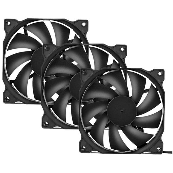 

electric fans 3 pieces of long life computer chassis fan 120 mm cooling housing is suitable for cooling,