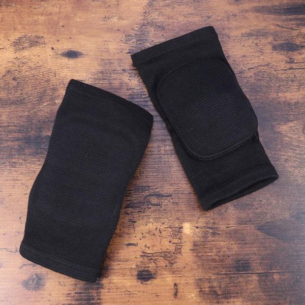 

knee pad tight non-falling sponge sleeves breathable flexible elastic support protector cover(a pair of black pad, xs) elbow & pads, Black;gray