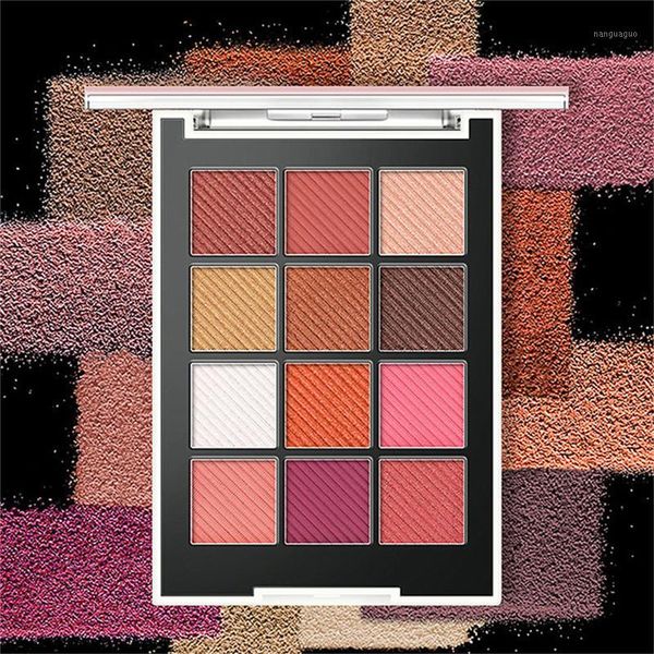 

12-color eye shadow board super fire parity color matte glitter pearl waterproof1