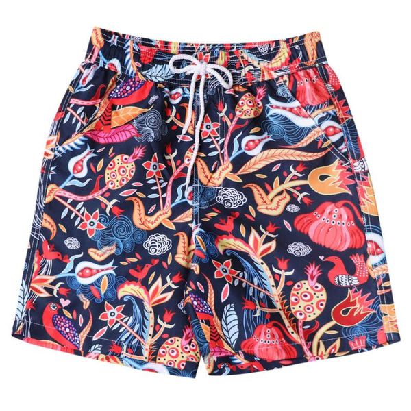 

running shorts chamsgend men fashion printed casual swimming trunks quick-drying loose beach basketball surfing sweatpants, Black;blue