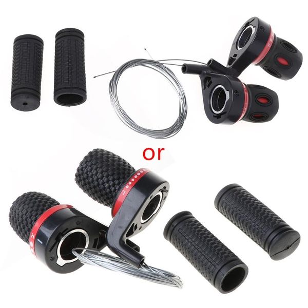 

bike horns 1 pair derailleur grips bicycle lever transmission twist grip speed change mtb compatible cycling gear shifter travel k3nc