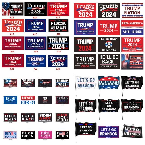 180 projeta bandeiras de fábrica direta 3x5ft 90x150 cm Save America novamente Trump Flag para 2024 Presidente Eleição