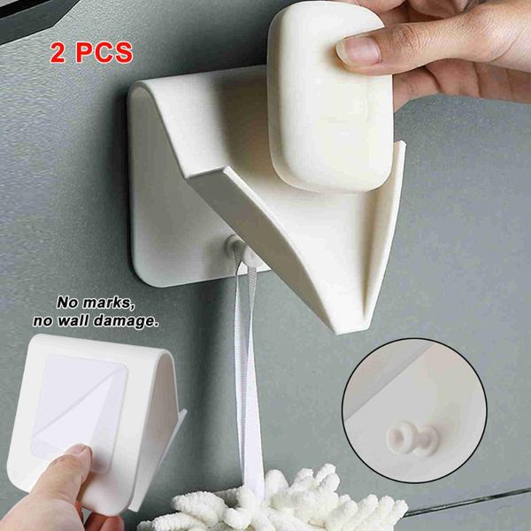 

soap dishes 2x creative punch-box bathroom drain holder wall hanging rack tools 2