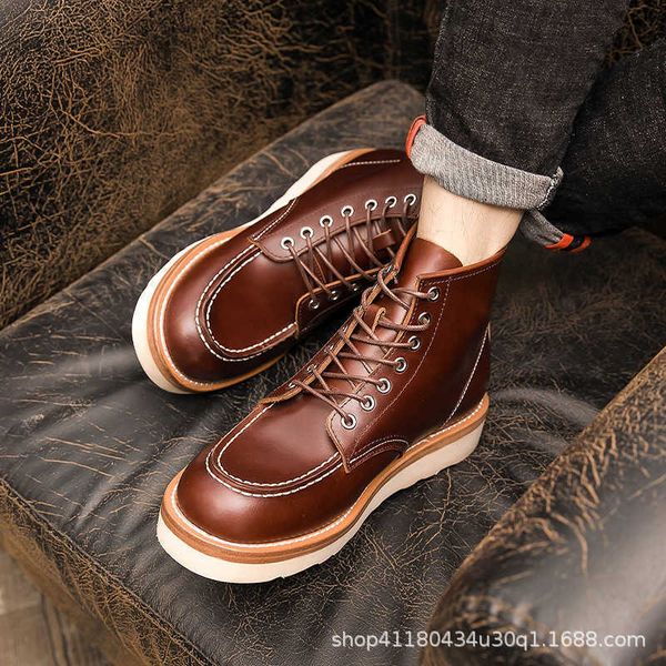 

summer martin boots men's cotton shoes fashion short high warm cowhide work, Black