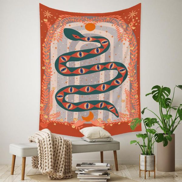 

tapestries gobelin colorful anime snake tapestry wall hanging home decor aesthetic macrame bohemian