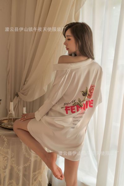 

lingerie, shirt, women's summer seduction, cute girl, pajamas, Black;white