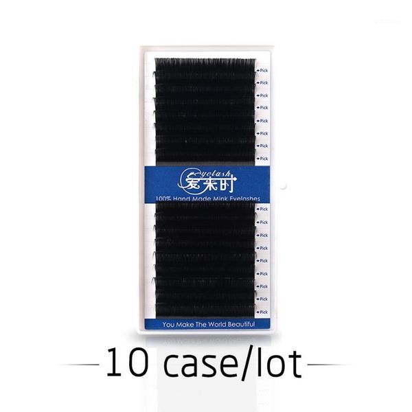 

10 boxs 16 lines handmade eyelash extension false mink lashes individual softvolume silk lash extension1