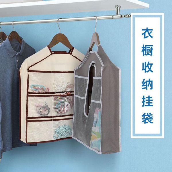 

storage boxes & bins 11 polyester mesh pockets hanging handbag organizer for wardrobe closet oxford cloth bag wallet purse jewelry bracelet